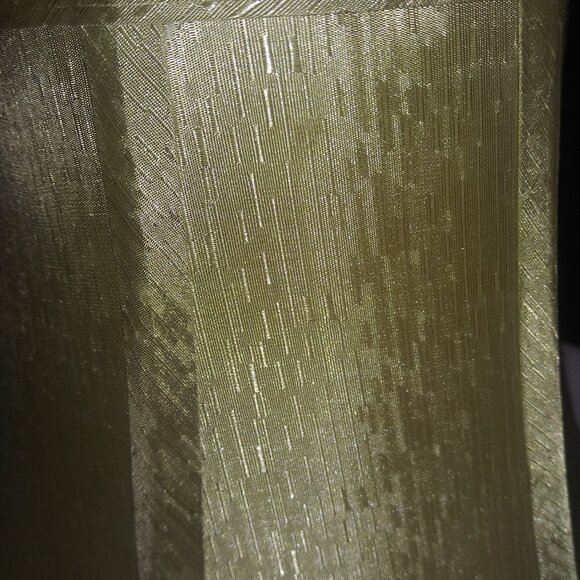 VTG Small Green Bell Shape Lamp Shade Faux Silk 8x9 Home Decor Set of 2 - Picture 7 of 13